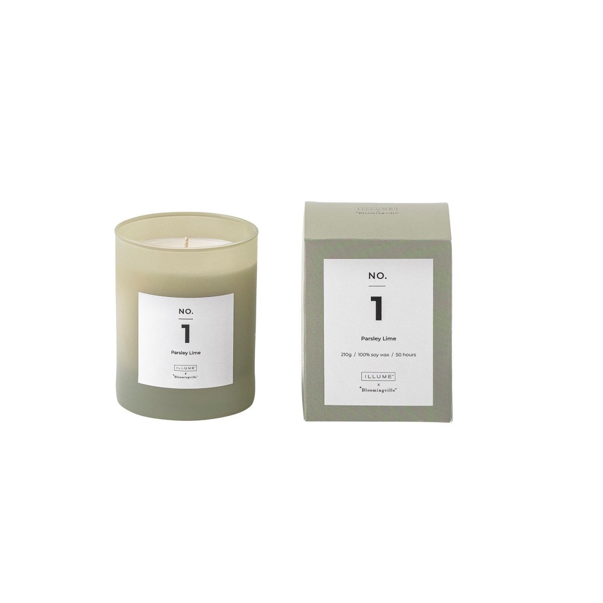 NO. 1 – Parsley Lime Duftkerze, Grün, Natürliches Wachs