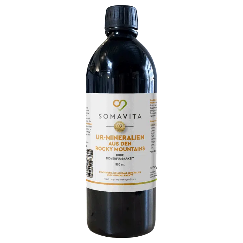 SomaVita Rocky Mountain Ur-Mineralien in Miron® Glass 500 ml | hochkonzentriert
